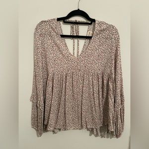 Peach Love California Boho Long-sleeve Top, size M